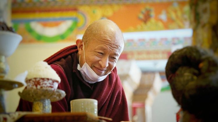 Dzongsar Jamyang Khyentse Rinpoche in contemplation