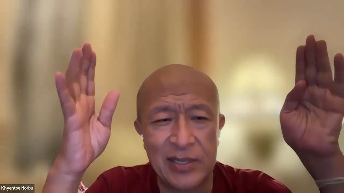 Rinpoche during a teaching session